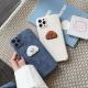 Embroidered Teddy Head Plush Phone Case