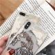 Bronzing rose banana leaf phone case