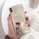 Bronzing rose banana leaf phone case