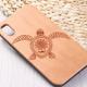 Cherry wood and TPU mobile phone case
