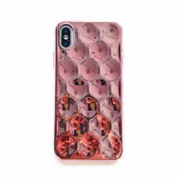 Wave curved mirror phone case