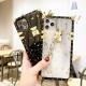 Compatible with Apple , Marbled Gold Foil Epoxy Phone Case