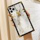Compatible with Apple , Marbled Gold Foil Epoxy Phone Case
