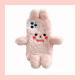 Plush bow pink rabbit phone case