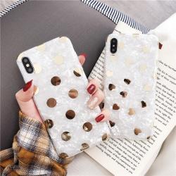 Love Polka Dot Bronzing Shell Pattern Phone Case