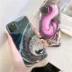 Colorful crystal marble pattern phone case