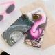 Colorful crystal marble pattern phone case
