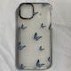 Compatible With Blue Butterfly Transparent Phone Case