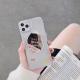 Transparent graffiti mirror phone case