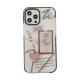 Frosty Wind Rose Transparent Plastic Phone Case