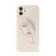 Simple Lines Girl Photo Frame Phone Case