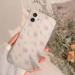 Small  Floral Transparent Soft Cover Phone Case