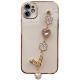 Camellia Electroplating Bracelet Soft Phone Case