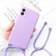Creative And Simple Liquid Silicone Lanyard Phone Case