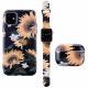 Compatible with Apple , Frosted Phone Case Flower Strap Earphone Case