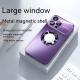 Applicable Large Window Magnetic Suction Phone Case Frosted Without Drop-resistant Protective Cover