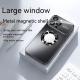 Applicable Large Window Magnetic Suction Phone Case Frosted Without Drop-resistant Protective Cover