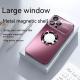 Applicable Large Window Magnetic Suction Phone Case Frosted Without Drop-resistant Protective Cover
