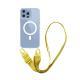 Magnetic One-piece Lanyard Crossbody Shoulder Transparent Phone Case