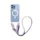 Magnetic One-piece Lanyard Crossbody Shoulder Transparent Phone Case
