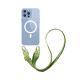 Magnetic One-piece Lanyard Crossbody Shoulder Transparent Phone Case