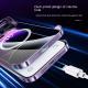 Dustproof Net Electroplating Frameless Phone Case Magnetic Hard Shell Applicable