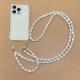 Silicone Pearl Hand Holding Chain Crossbody Detachable Chain Phone Case
