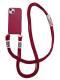 Long Diagonal Strap Liquid Silicone Phone Case
