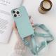 Crossbody Lanyard Liquid Silicone Phone Case