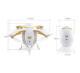 Wireless Transformable Egg Drone G-Sensor Folding RC Quadcopter W5 Aircaft