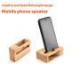 Bamboo Loudspeaker Multifunctional Bamboo Mobile Phone Bracket Base