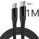 Braided Double Typec Fast Charging Cable