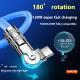 Rotatable Mech 6A Super Fast Charge Data Cable 120W