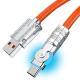 Rotatable Mech 6A Super Fast Charge Data Cable 120W