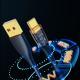 Lengthened 2 M Transparent Gold-plated 120W Super Fast Charge Data Cable