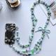 Painted Beads Phone Crossbody Chain
