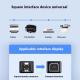 USB Printer Cable Black Pure Copper Square Mouth High Speed 20 Data Wire