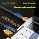 Four-in-one Fast Charge Data Cable Braided Mobile Phone Charging Cable