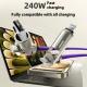 Colorful Breathing Light Four-in-one Data Cable - 240W Four in One Purple, Pearl Bag