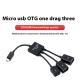 Mobile Phone Connected To USB Drive Keyboard Mouse Connector