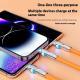 Fast Charging Rotating One-to-three Mobile Phone Charging Cable