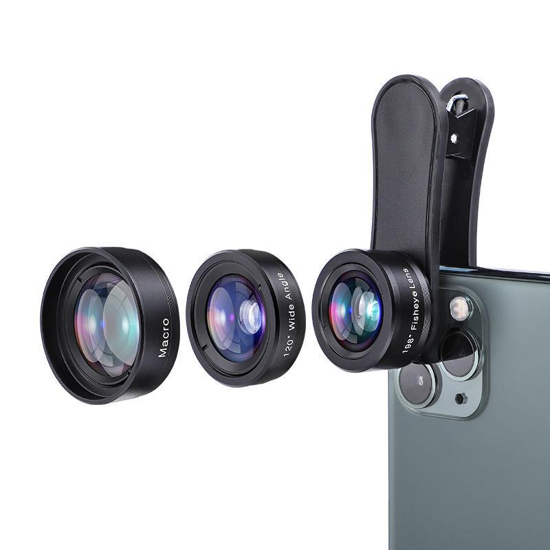 Mobile Phone Lens Three-in-one Wide-angle Macro Fisheye