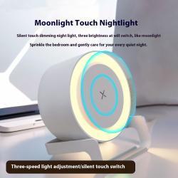 Wireless Charger Bluetooth Speaker Multifunctional Night Light Mobile Phone Holder