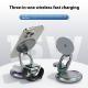 Metal 3 In 1 Wireless Rotatable Charger Bracket