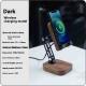 Black Walnut Aluminum Alloy Foldable Wireless Charging Bracket