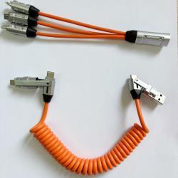 240W Spring Telescopic Fast Charge Data Cable