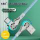Double Bend Rotating Braided Lengthened Type-c Fast Charge Data Cable Car Charging Cable With Light