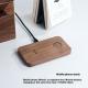 Walnut Universal Double Charge 15W Fast Charge Wireless Phone Charger