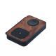 Three-in-one Walnut Magnetic Wireless Charger Portable Foldable Wireless Charger