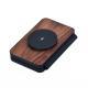 Three-in-one Walnut Magnetic Wireless Charger Portable Foldable Wireless Charger